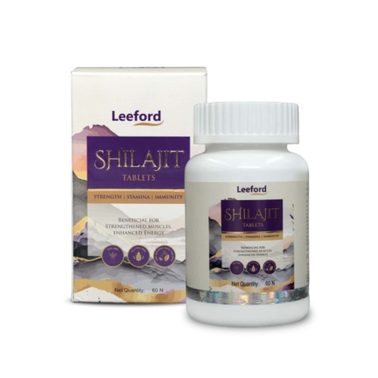 Leeford Shilajit Bottle Of 60 Tablets