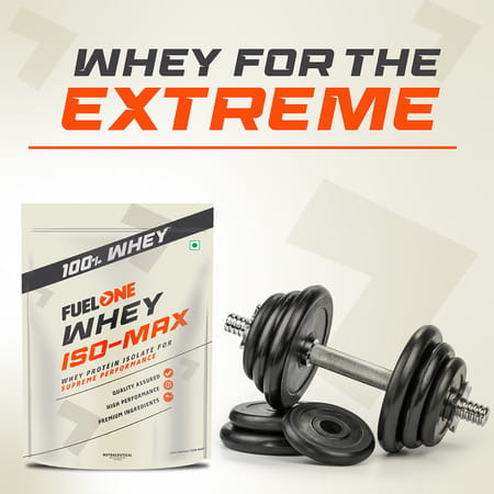 Fuel One Whey Iso - Max (Unflavoured | 1Kg / 2.2Lbs) | Whey Protein Isolate | 31G Protein