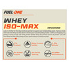 Fuel One Whey Iso - Max (Unflavoured | 1Kg / 2.2Lbs) | Whey Protein Isolate | 31G Protein