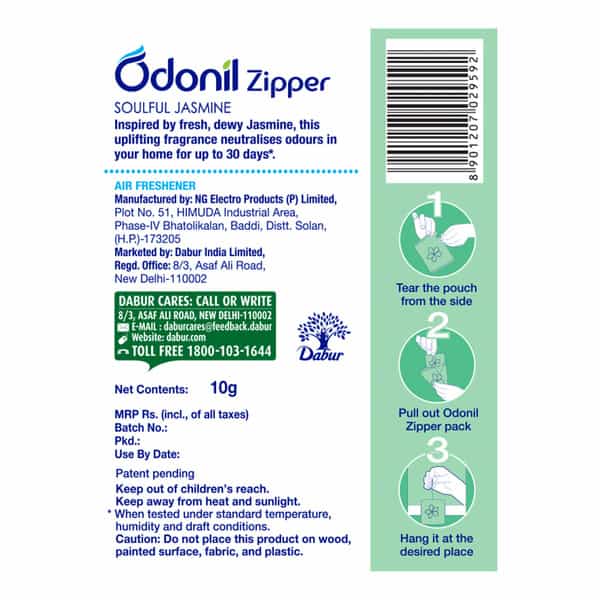 Dabur Odonil Zipper Jasmine 10Gm