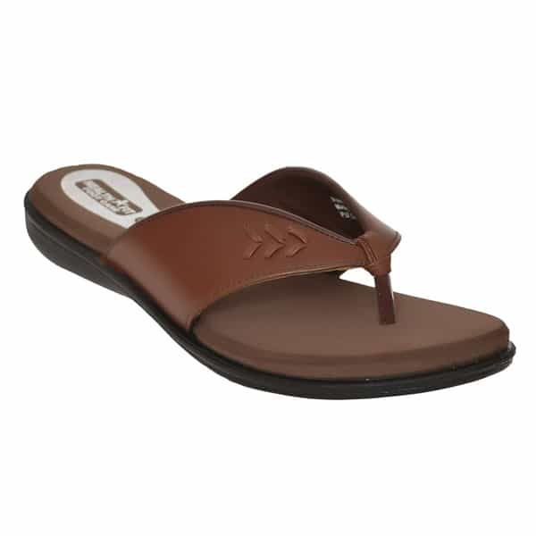Healthfit 813 Women's Pu Diabetic And Orthopedic Footwear Brown Size 5