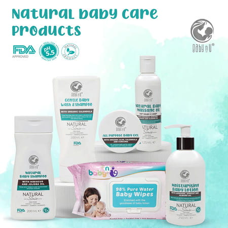 Babynu Allpurpose Natural Babygel With Organicaloe Calendula & Curcuma Ph5.5 Balanced 50g Pack Of 2