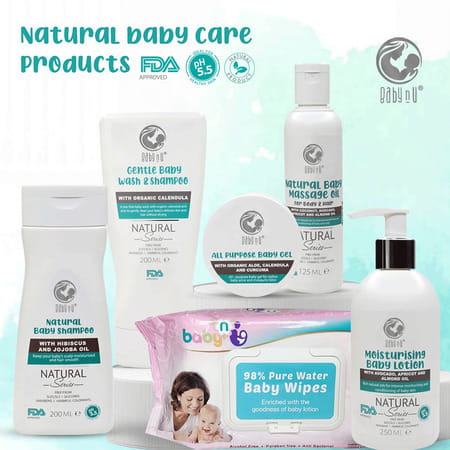 Babynu Allpurpose Natural Babygel With Organicaloe Calendula & Curcuma Ph5.5 Balanced 50g Pack Of 2