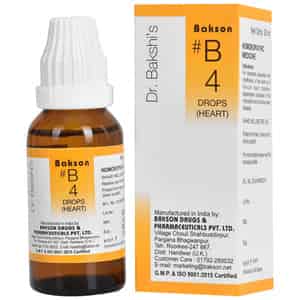 Dr Bakshi's Bakson Homoeopathy B4 Heart Drops 30 Ml