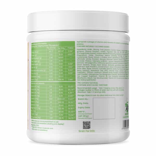 Dr. Morepen Natural Collagen Builder | Orange Berry Flavour - 250 G
