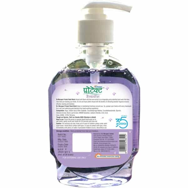 Dr. Morepen Protect Handwash Liquid With Lavender Fragrance - 250Ml