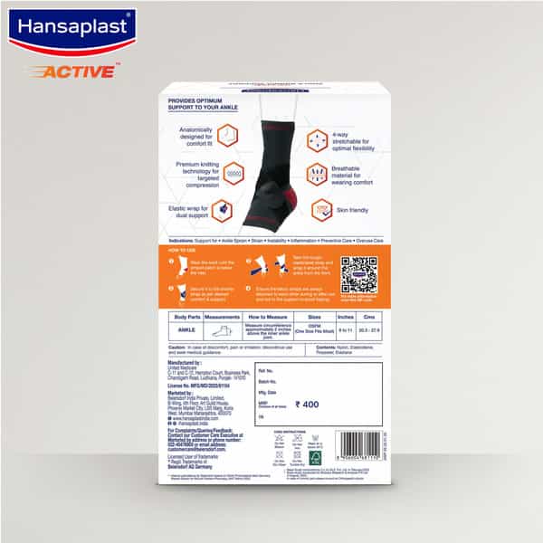 Hansaplast Active Ankle Binder Support Osfm