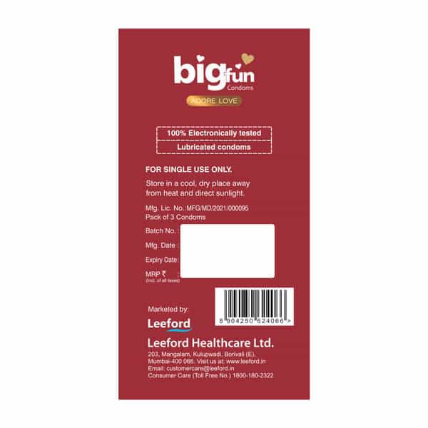Bigfun Ultra Thin-3 Pc Condom
