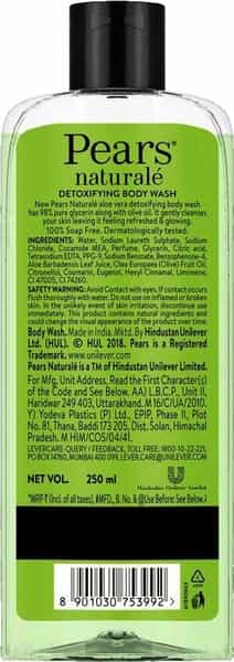 Pears Naturale Detoxifying Aloevera Bodywash - 250 Ml