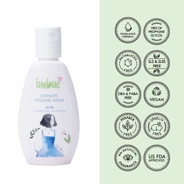 Imbue Intimate Hygiene Wash Liquid For Women (30 Ml) (Pack Of 3)