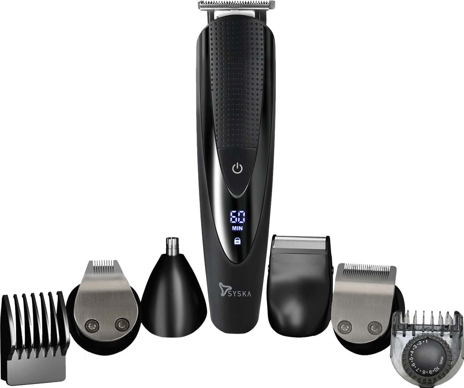 Syska Ht4500k Runtime: 60 Min Trimmer For Men (Black)