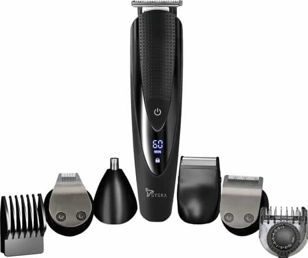 Syska Ht4500k Runtime: 60 Min Trimmer For Men (Black)