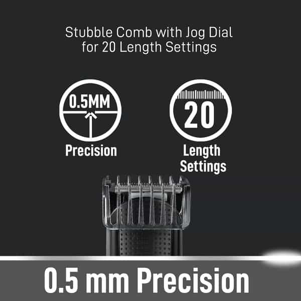 Syska Ht4500k Runtime: 60 Min Trimmer For Men (Black)