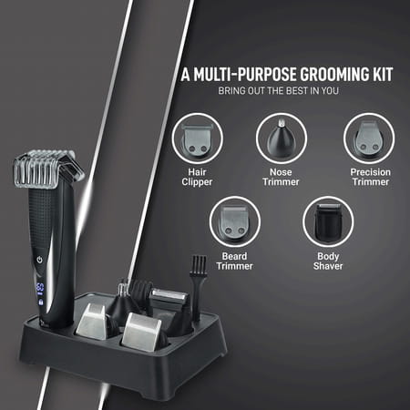 Syska Ht4500k Runtime: 60 Min Trimmer For Men (Black)