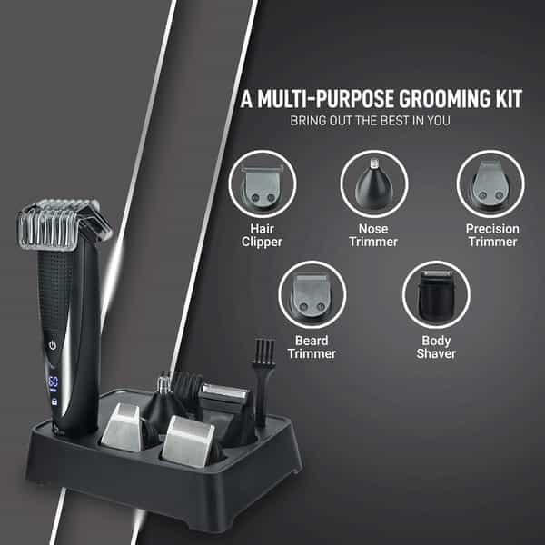 Syska Ht4500k Runtime: 60 Min Trimmer For Men (Black)