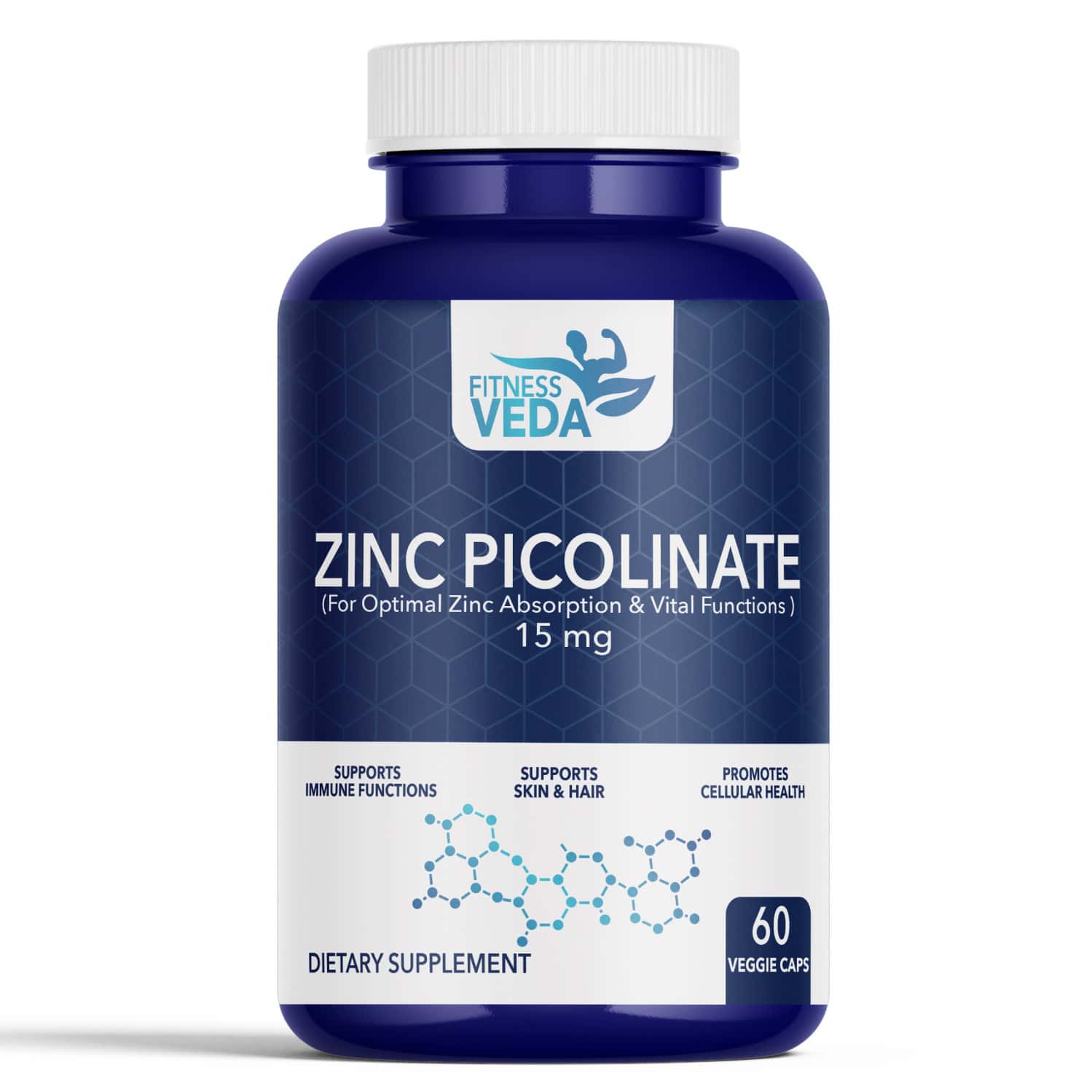 Zinc Picolinate 15mg - High Absorption Zinc Supplement For Immune Support | Skin Health