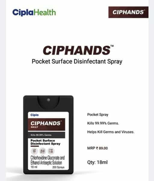 Cipla Ciphands Pocket Spray - 18Ml
