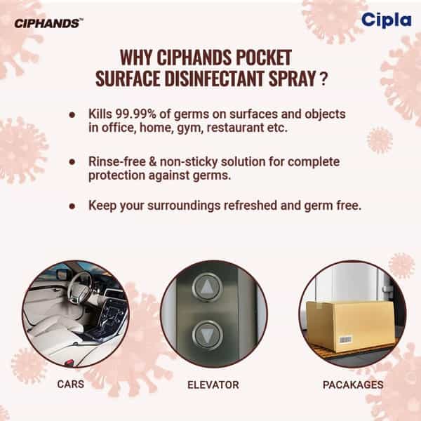 Cipla Ciphands Pocket Spray - 18Ml