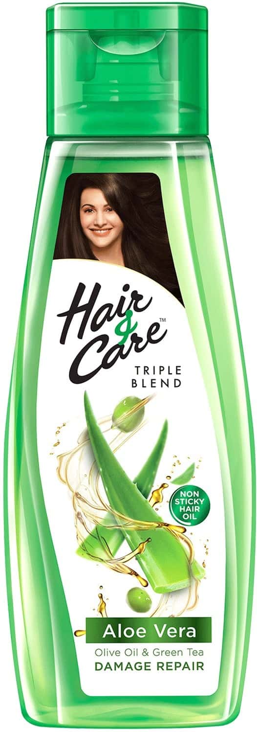 Hair & Care Damage Repair Non-Sticky Hair Oil With Aloe Vera Olive Oil & Green Tea - 500 Ml