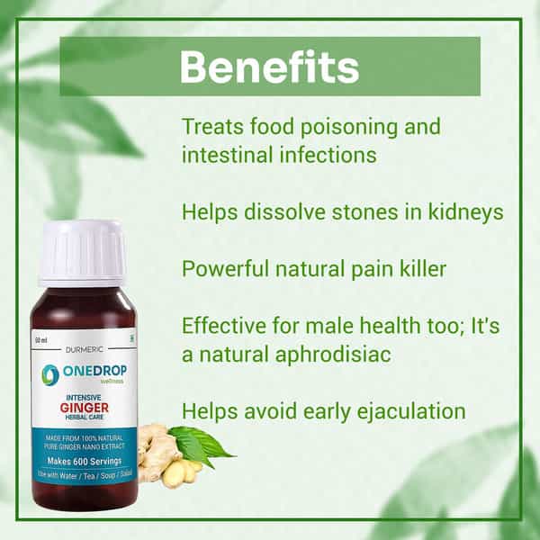 Durmeric Onedrop Intensive Ginger Herbal Drops - 60 Ml