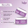 Bake 2% Kojic Acid Lavender Lip Scrub For Dark Lips | Exfoliates & Hydrates | 25G