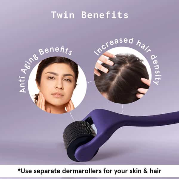 Be Bodywise Derma Roller For Women 0.5Mm 540 Titanium Alloy Needles For Hair Growth