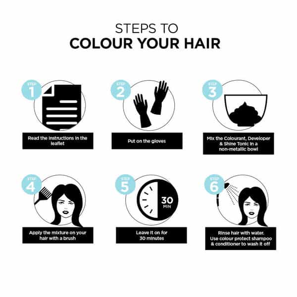 Bblunt Salon Secret High Shine Cream Hair Colour Wine Deep Burgundy Kit 108Gm