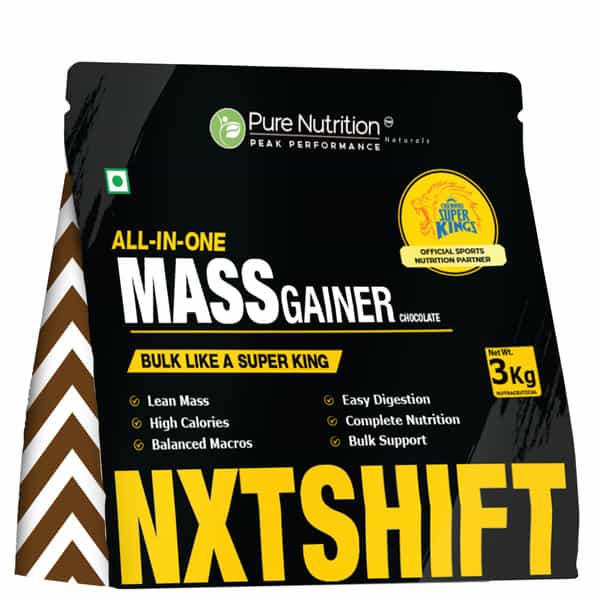 Pure Nutrition Nxtshift Mass Gainer |Chocolate | High Calorie Lean Muscle Support 3 Kg