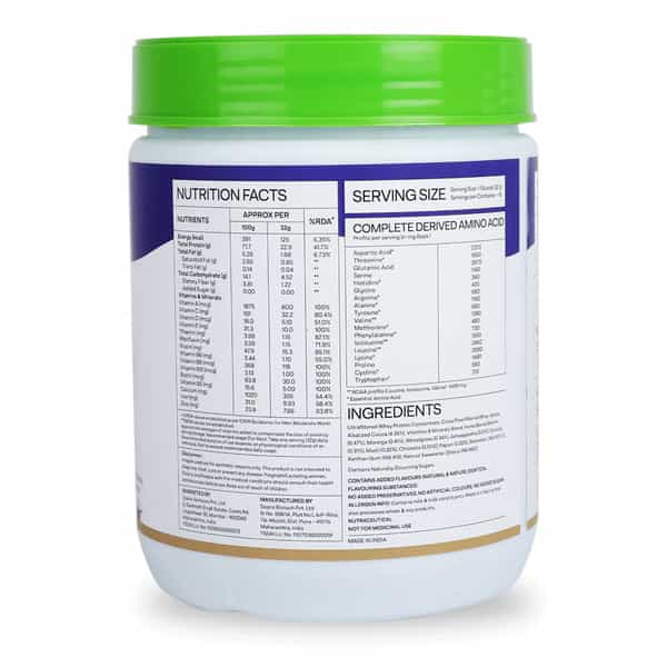 Oziva Protein & Herbs For Men Cafe Mocha 500G | For Muscle Building Clean