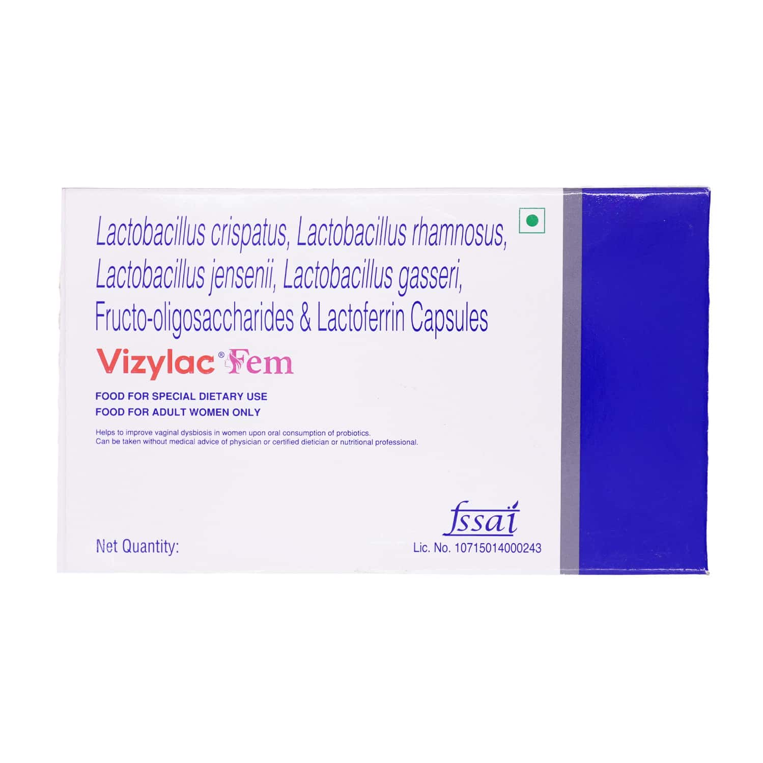 Vizylac Fem For Women Strip Of 10 Capsules