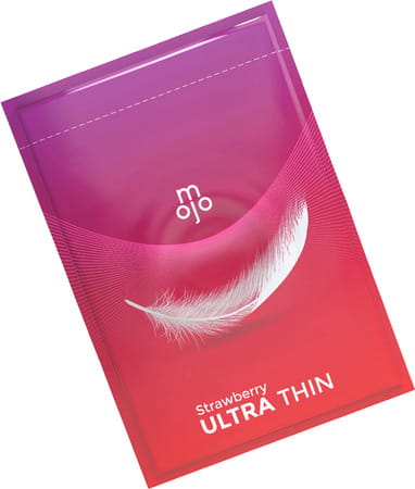 Mojocare Excites - Strawberry Ultra Thin Condoms