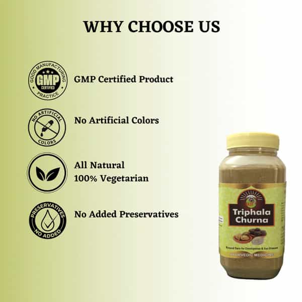 Hass Triphala Churna - Triphala Powder Ayurvedic Medicine For Relief From Constipation (1X750 Gram)