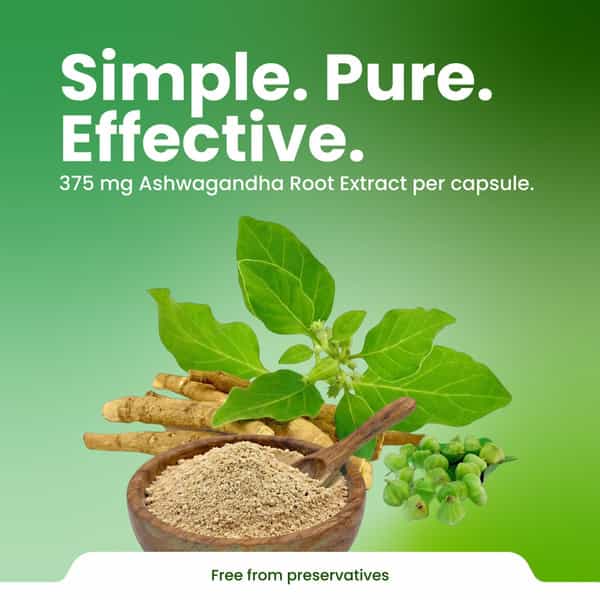 Green Milk Ashwagandha Capsules | Stress Relief | Strength & Stamina Support | 30 Capsules