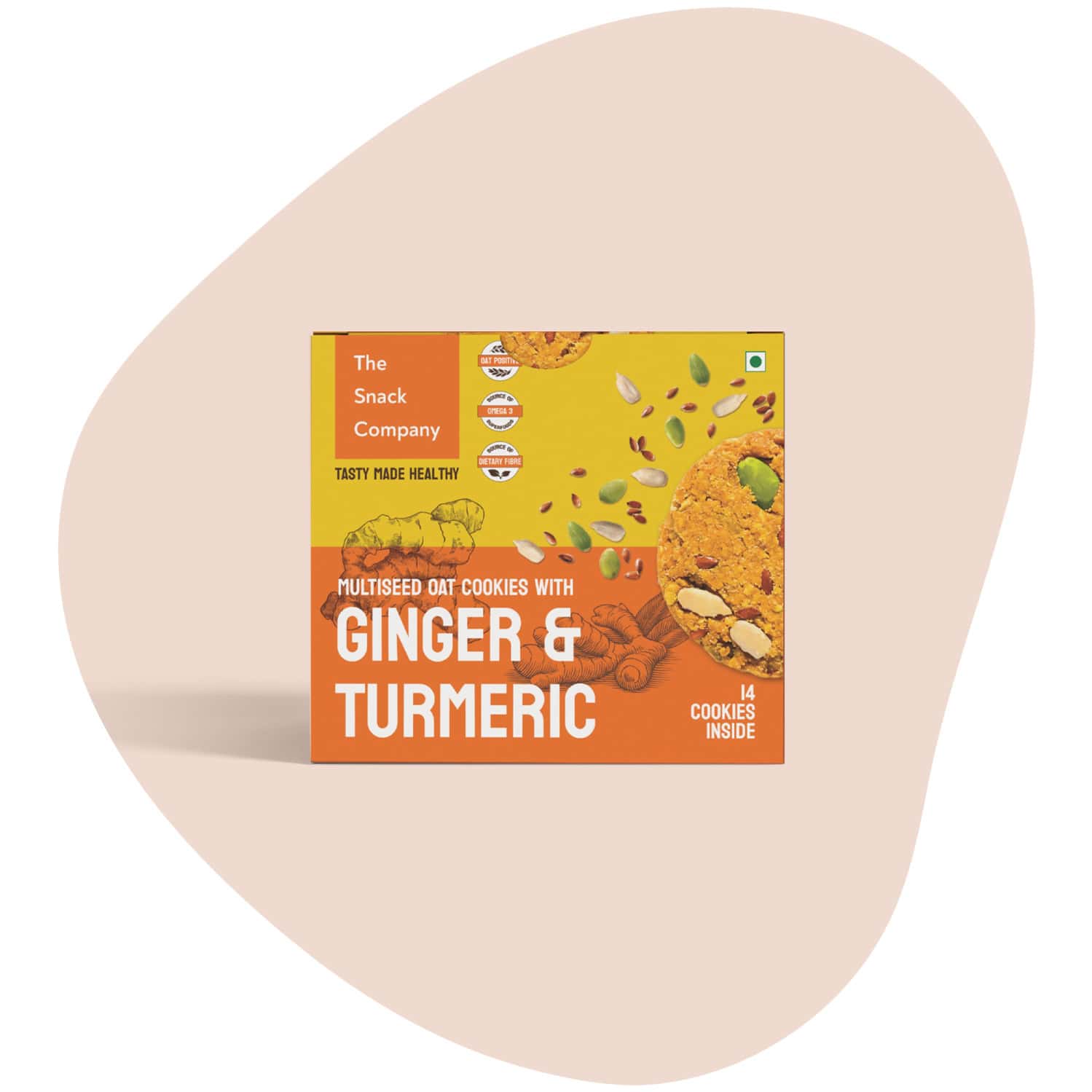 The Snack Company Ginger Turmeric Cookies - 210gm