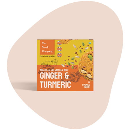 The Snack Company Ginger Turmeric Cookies - 210gm