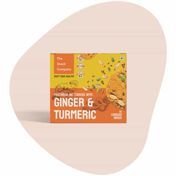 The Snack Company Ginger Turmeric Cookies - 210Gm