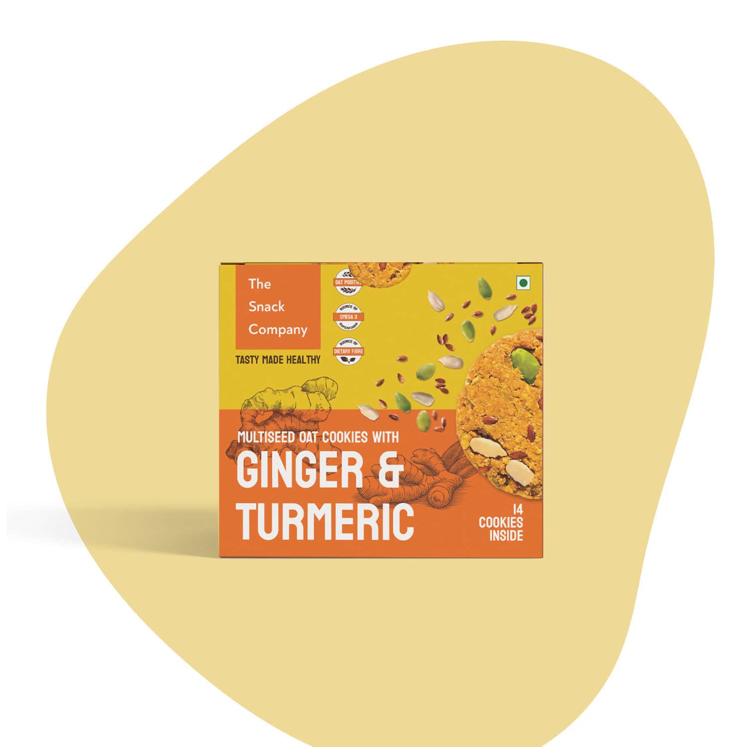 The Snack Company Ginger Turmeric Cookies - 210gm