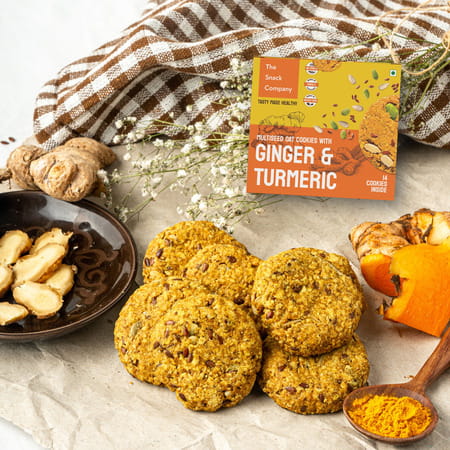 The Snack Company Ginger Turmeric Cookies - 210Gm