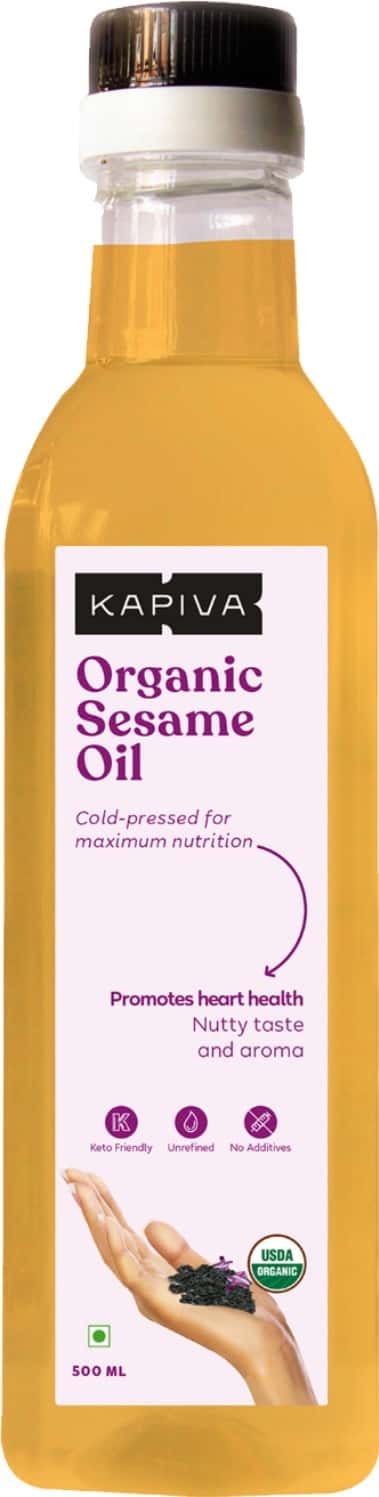 Kapiva Organic Sesame Oil (Promotes Heart Health) - 500 Ml