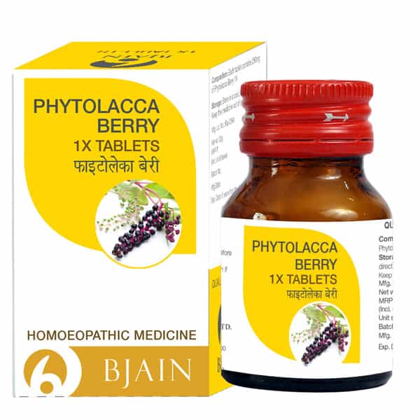 Bjain Phytolacca Berry 1 X Tablet For Weight Management & Metabolic Health - 25Gm