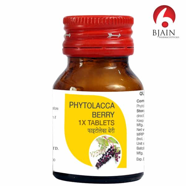 Bjain Phytolacca Berry 1 X Tablet For Weight Management & Metabolic Health - 25Gm