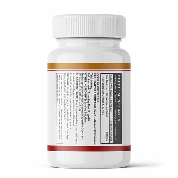 Inlife Sea Buckthorn Oil 500Mg Omega 3 6 7 9 Supplement - 30 Capsules