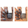 Debelle Gel Nail Polish Combo Pack Of 2 Silver Glitter Dark Grey 16 Ml (8 Ml Each).