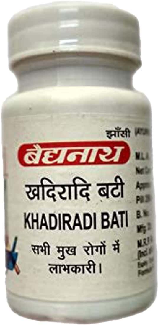 Baidyanath Khadiradi Bati Javitri And Karpur Yukta Tablet 40