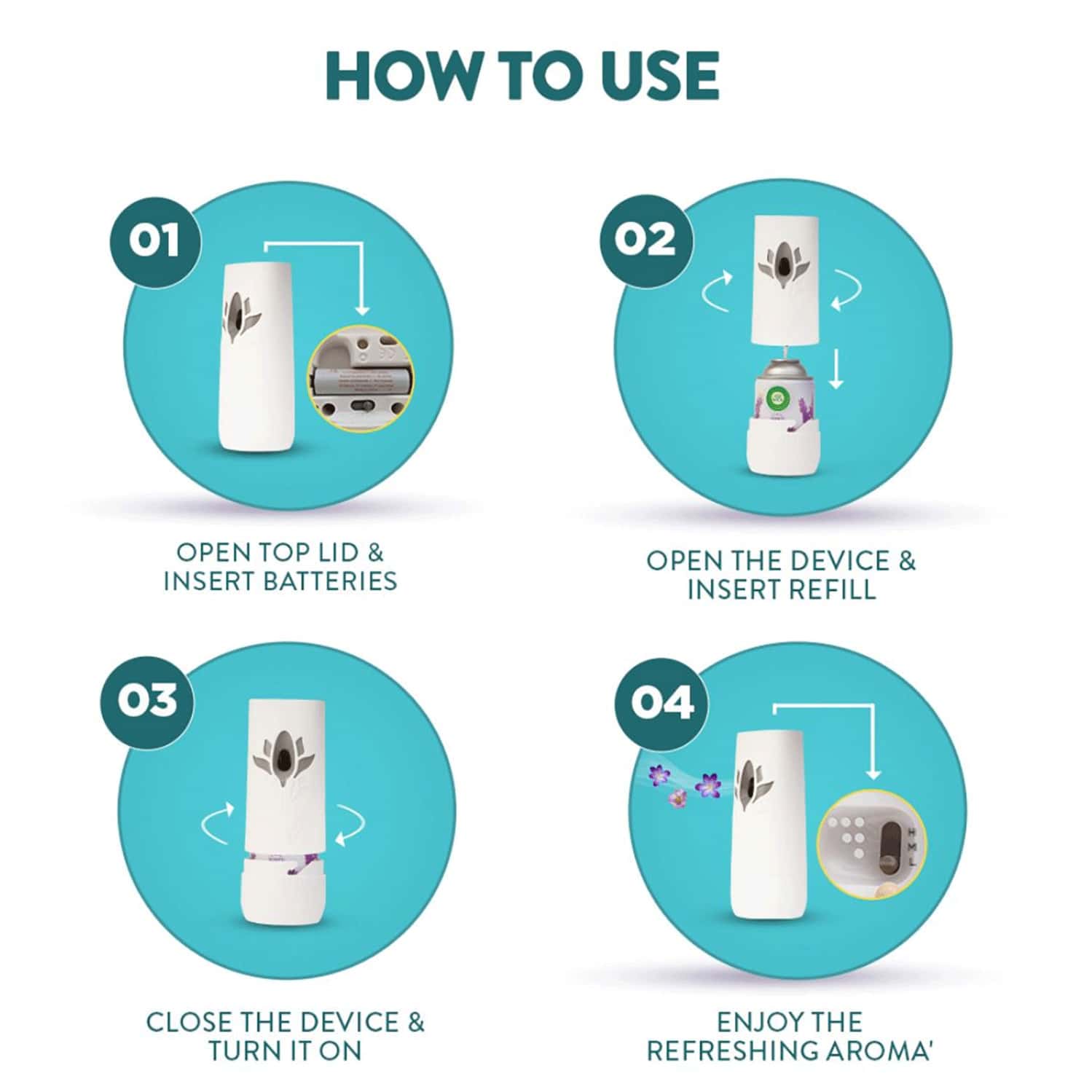 Buy AIRWICK FRESHMATIC AUTOMATIC ROOM FRESHENER REFILL TURQUOISE OASIS