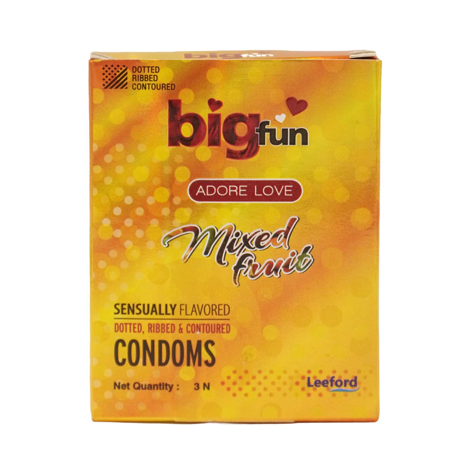 Bigfun Mixed Fruit-3 Pc Condom
