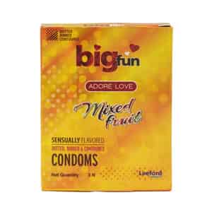 Bigfun Mixed Fruit-3 Pc Condom