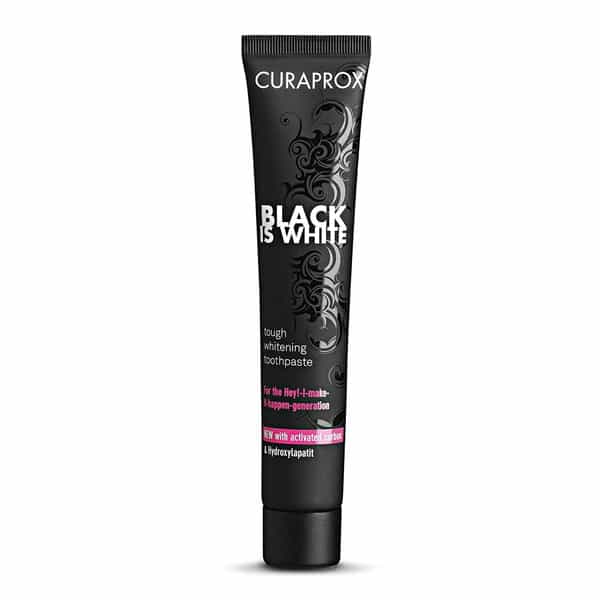 Curaprox Black Is White Charcoal Whitening Toothpaste 90Ml Tube X Pack Of 2