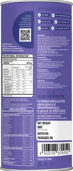 Foodstrong Daily Whey Protein Almond Chocolate - 1 Tube (16 Sachets- 544G)