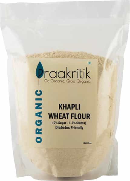 Praakritik Organic Khapli Wheat Atta 5 Kg